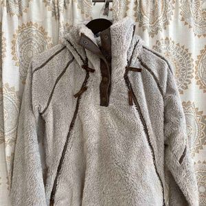Kuhl Soft Fleece Natural/Brown Hoodie - S